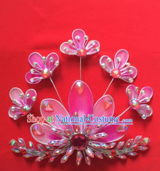 Chinese Beijing Opera Princess Hair Claw Hairpins Traditional Peking Opera Diva Hair Accessories for Women