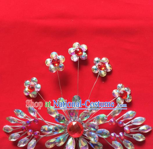 Chinese Beijing Opera Actress Hair Claw Hairpins Traditional Peking Opera Princess Hair Accessories for Women