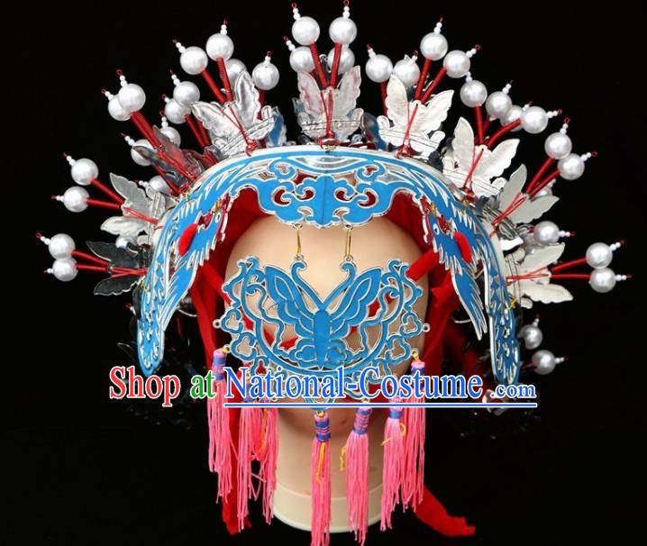 Chinese Beijing Opera Phoenix Coronet Traditional Peking Opera Bride Hat Hair Accessories for Women