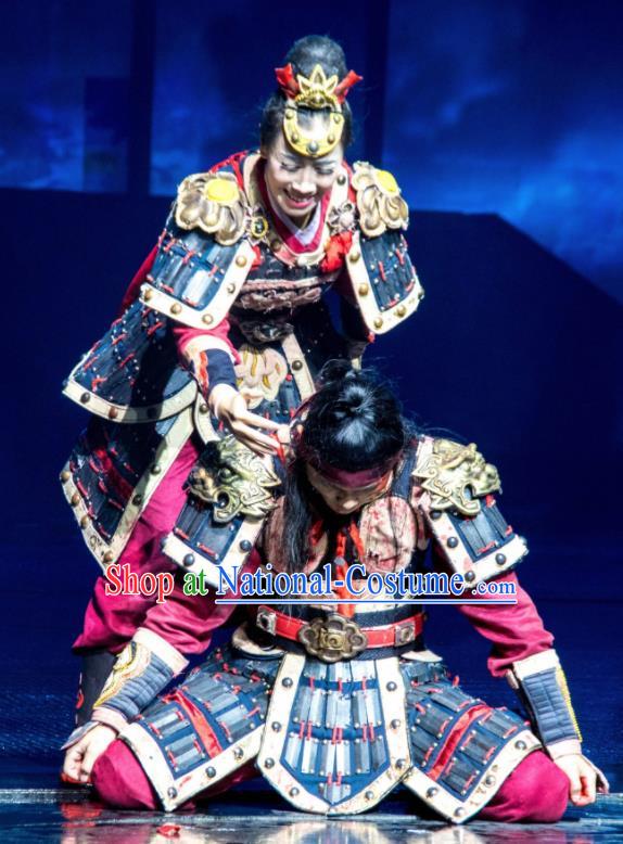 Chinese The Romantic Show of Sanya Stage Performance General Dance Costumes and Headpiece for Women for Men