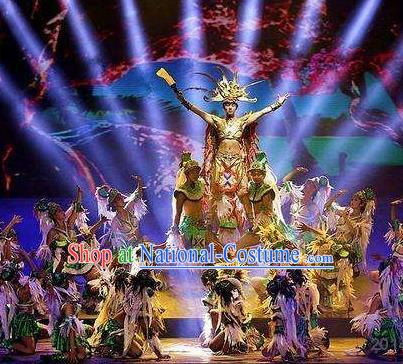 Chinese The Romantic Show of Sanya Stage Performance Dance Costume for Men