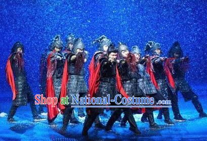 Chinese The Romantic Show of Songcheng General Stage Performance Dance Costume for Men