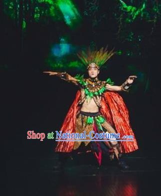 Chinese The Romantic Show of Songcheng Liangzhu Culture Stage Performance Donald Dance Costume for Men