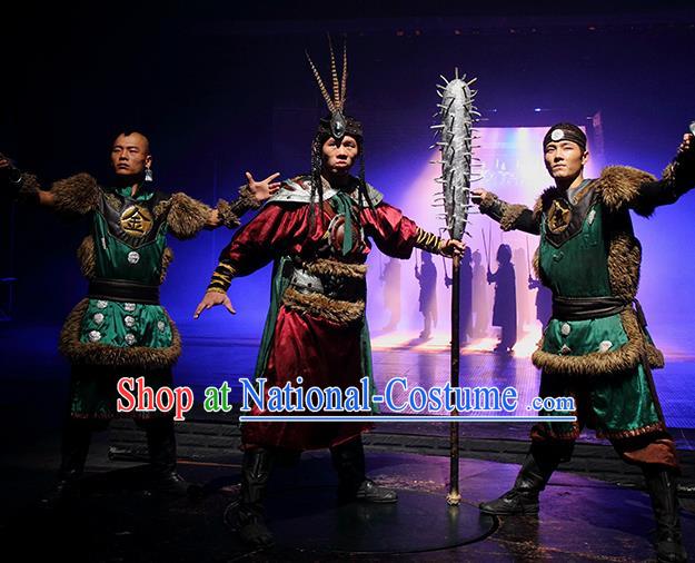 Chinese The Romantic Show of Songcheng General Stage Performance Dance Costume for Men