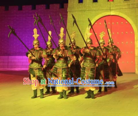 Chinese The Dream of Tang Dynasty General Stage Performance Dance Costume for Men