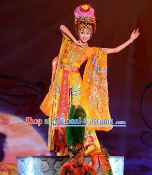 Chinese The Dream of Datang Tang Dynasty Imperial Consort Dance Dress Stage Performance Costume for Women