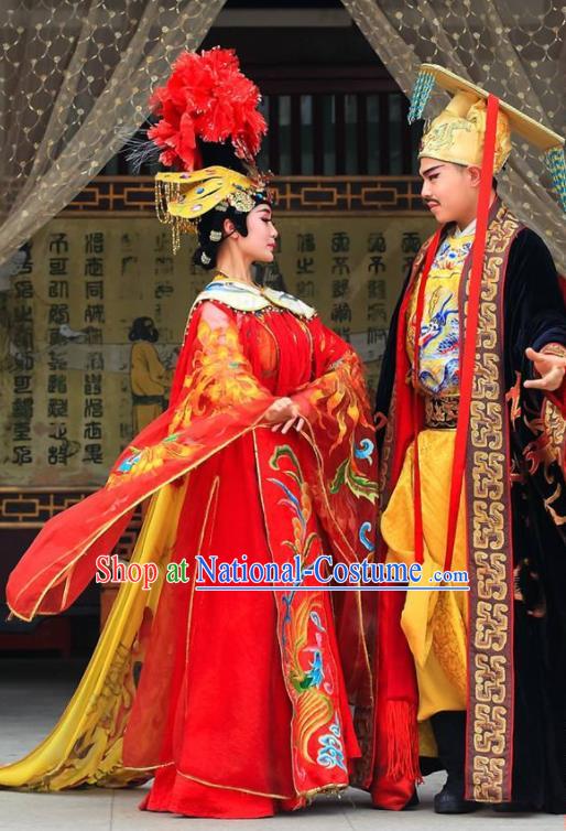 Chinese The Dream of Tang Dynasty Xuan Emperor and Consort Yang Stage Show Costumes for Women for Men