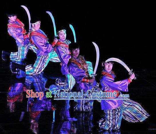 Chinese The Dream of Dongjing Song Dynasty Folk Dance Stage Performance Costume for Men