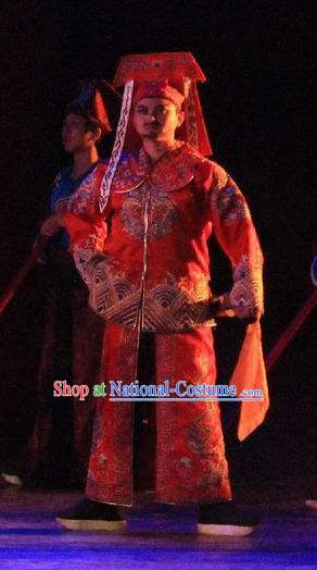 Chinese Back to Song Dynasty Imperial Bodyguard Stage Performance Dance Costume for Men