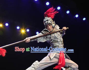 Chinese Back to Song Dynasty General Body Armor Stage Performance Dance Costume for Men