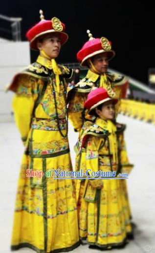 Chinese Kangxi Ceremony Qin Dynasty Emperor Kangxi Stage Performance Dance Costume for Men