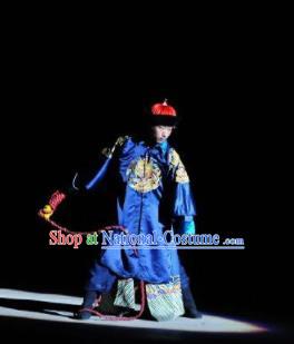 Chinese Kangxi Ceremony Qin Dynasty Official Minister Stage Performance Costume for Men