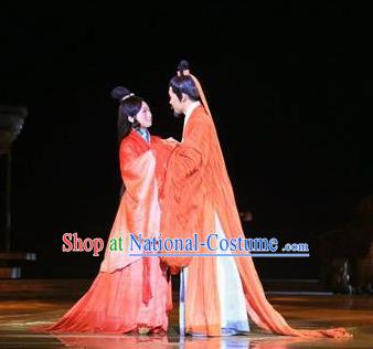 Chinese The Legend of Zhugeliang Three Kingdoms Period Wedding Stage Performance Dance Costumes for Women for Men