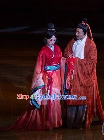 Chinese The Legend of Zhugeliang Three Kingdoms Period Wedding Stage Performance Dance Costumes for Women for Men