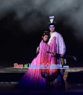 Chinese The Legend of Zhugeliang Three Kingdoms Period Lv Bu and Diao Chan Stage Performance Dance Costumes for Women for Men