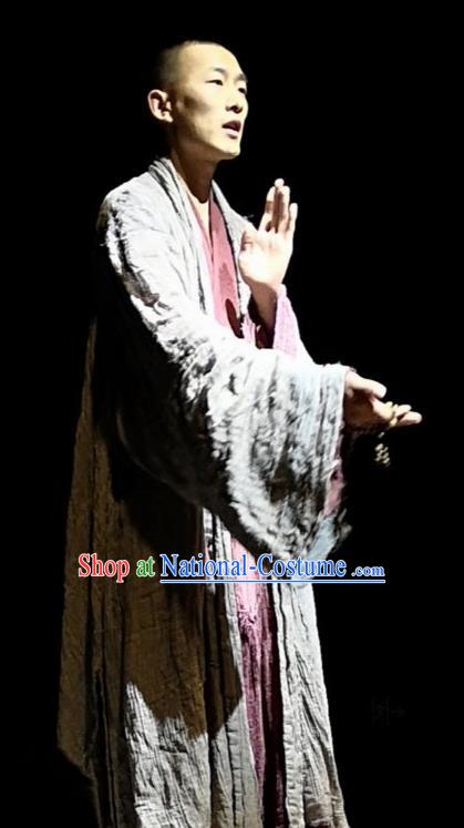 Chinese Encore Dunhuang Tang Dynasty Monk Clothing Stage Performance Dance Costume for Men