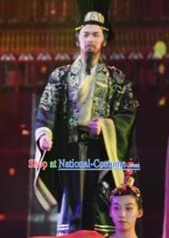 Chinese Han Wind Float In The Sky Han Dynasty Emperor Liu Bang Clothing Stage Performance Dance Costume for Men