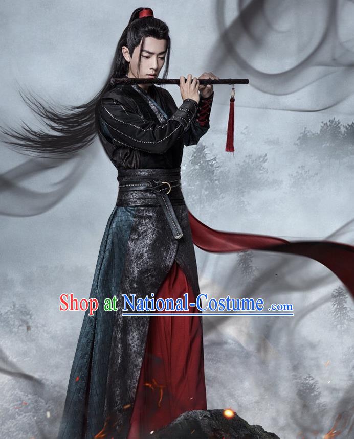 Chinese Drama The Untamed Ancient Swordsman Wei Wuxian Xiao Zhan Black Costumes for Men