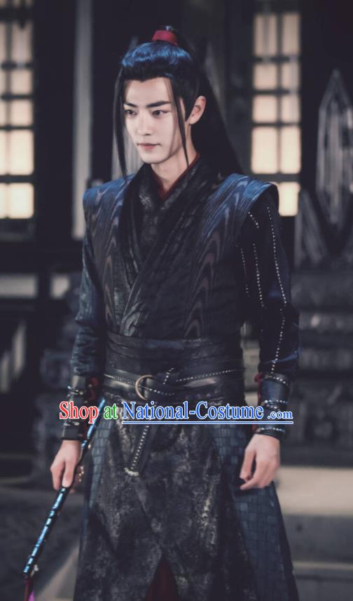 Chinese Drama The Untamed Ancient Swordsman Wei Wuxian Xiao Zhan Black Costumes for Men