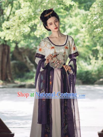 Traditional Chinese Tang Dynasty Court Lady Replica Costumes Ancient Royal Princess Hanfu Dress for Women