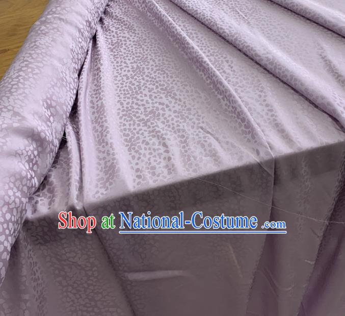 Chinese Classical Pattern Lilac Silk Fabric Traditional Ancient Hanfu Dress Brocade Cloth