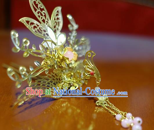 Chinese Traditional Ancient Court Queen Phoenix Hair Crown Hairpins Classical Hanfu Hair Accessories for Women