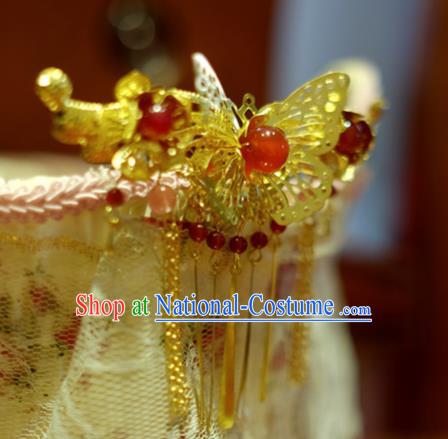 Chinese Traditional Ancient Court Queen Butterfly Hairpins Classical Hanfu Hair Accessories for Women