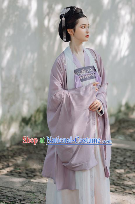 Traditional Chinese Tang Dynasty Imperial Concubine Replica Costumes Ancient Palace Lady Embroidered Hanfu Dress for Women