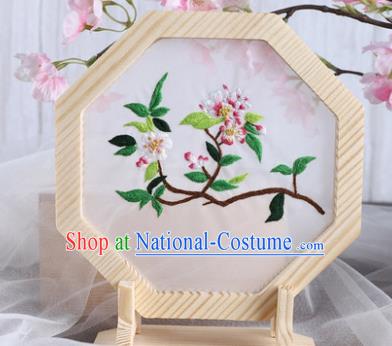 Chinese Traditional Suzhou Embroidery Begonia Decoration Embroidered Craft