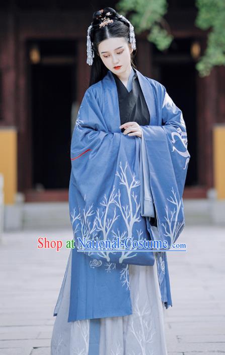 Traditional Chinese Jin Dynasty Imperial Concubine Replica Costumes Ancient Court Lady Hanfu Dress for Women