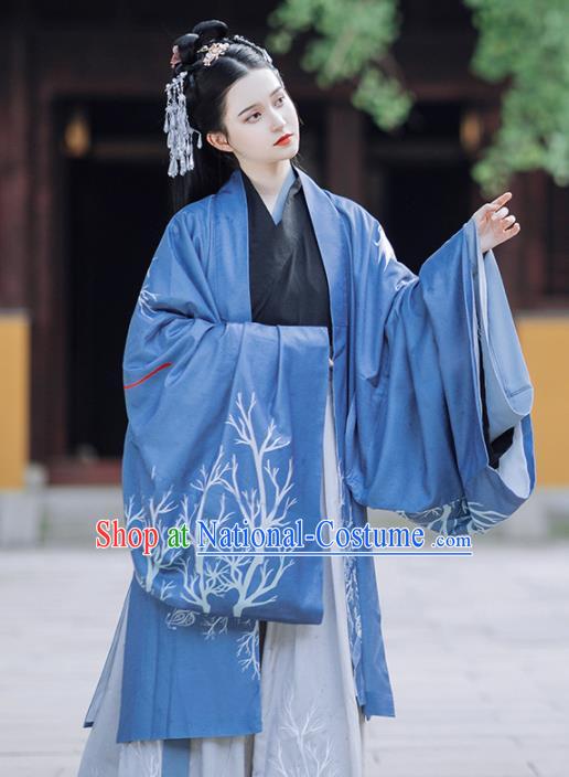 Traditional Chinese Jin Dynasty Imperial Concubine Replica Costumes Ancient Court Lady Hanfu Dress for Women