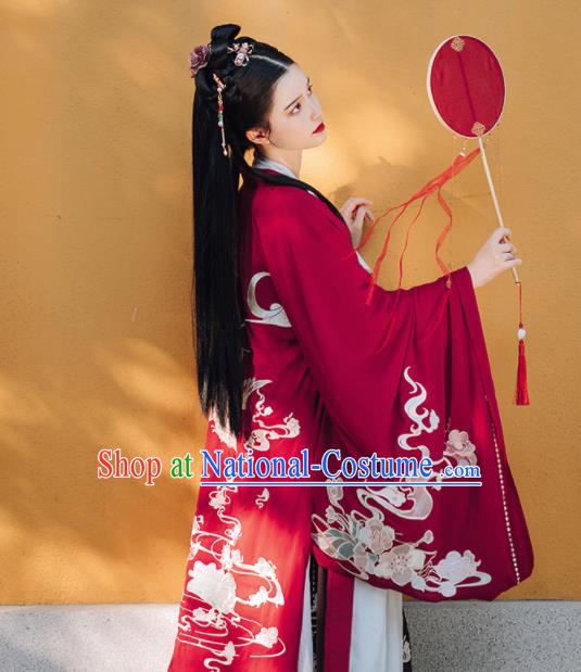 Traditional Chinese Tang Dynasty Nobility Lady Replica Costumes Ancient Imperial Concubine Hanfu Dress for Women