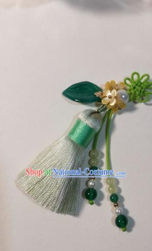 Traditional Chinese Classical Brooch Pendant Hanfu Tassel Breastpin Accessories for Women