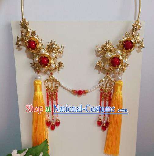 Traditional Chinese Classical Tassel Necklace Hanfu Jewelry Accessories for Women