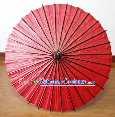 Traditional Chinese Cosplay Swordsman Red Oil Paper Umbrella Ancient Princess Umbrella for Women