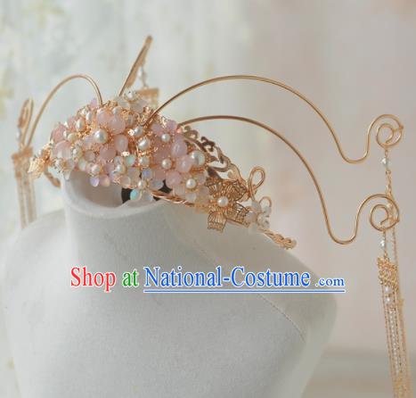 Traditional Chinese Tang Dynasty Wedding Phoenix Coronet Hairpins Ancient Princess Hanfu Hair Accessories for Women