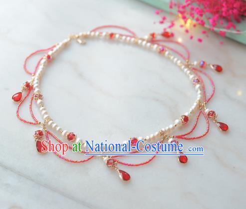 Traditional Chinese Hanfu Necklace Ancient Princess Jewelry Accessories for Women