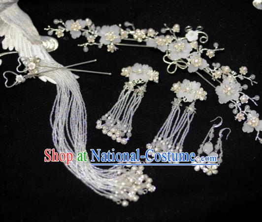 Traditional Chinese Classical Flowers Hair Comb Hairpins Ancient Princess Hanfu Hair Accessories for Women