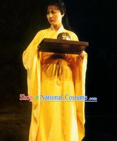 Chinese Drama Shang Yang Qin Dynasty Court Dance Dress Stage Performance Costume and Headpiece for Women