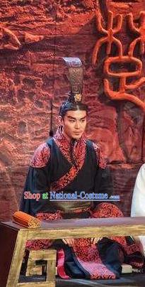 Chinese Drama Shang Yang Qin Dynasty King Clothing Stage Performance Dance Costume for Men