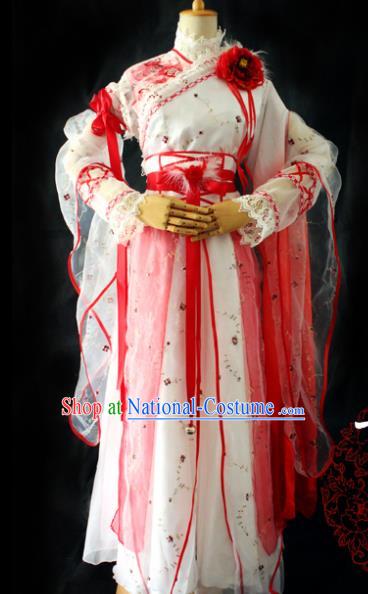 Chinese Cosplay Imperial Consort Dress Ancient Female Swordsman Knight Costume for Women