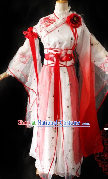 Chinese Cosplay Imperial Consort Dress Ancient Female Swordsman Knight Costume for Women