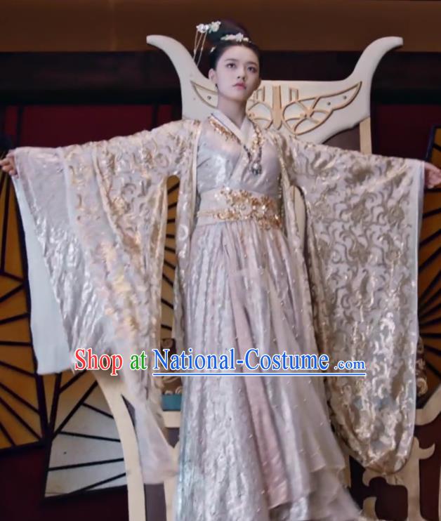 Fights Break Sphere Ancient Chinese Royal Princess Xiao Xuner Lin Yun Hanfu Dress Costumes for Women