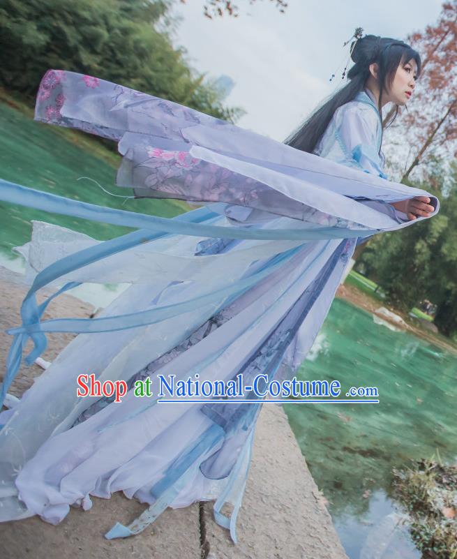 Chinese Cosplay Tang Dynasty Princess Dress Ancient Female Swordsman Knight Costume for Women