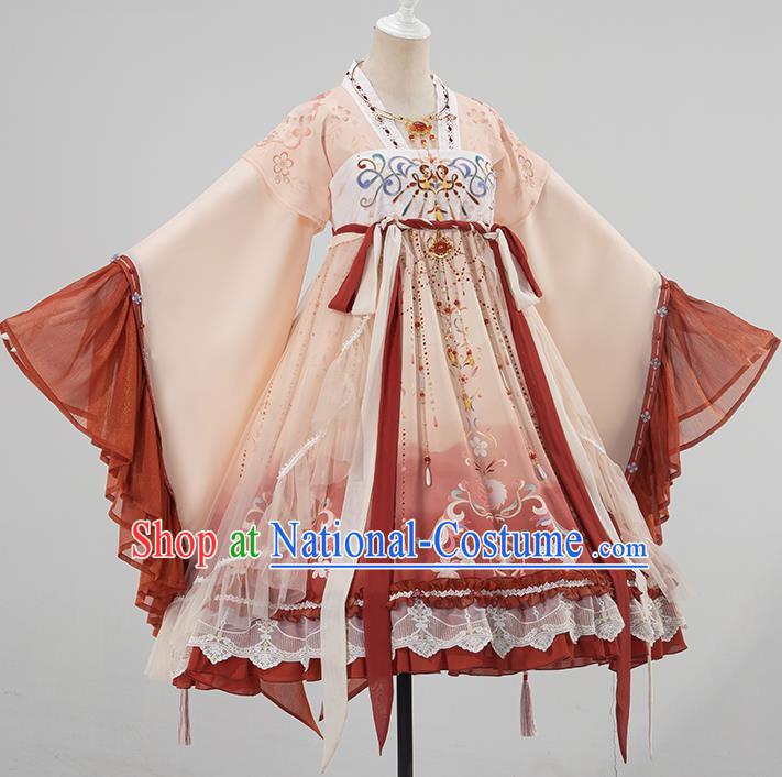 Traditional Chinese Cosplay Princess Dress Ancient Court Lady Costume for Women