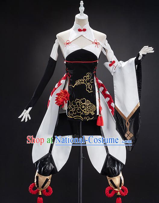 Traditional Chinese Cosplay Fairy Dress Ancient Heroine Costume for Women