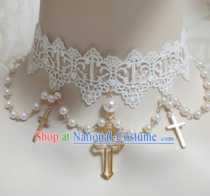 Top Grade Gothic Necklace Handmade Crucifix Necklet Accessories for Women