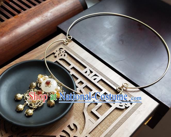 Traditional Chinese Ancient Princess Necklace Ming Dynasty Court Necklet Accessories for Women