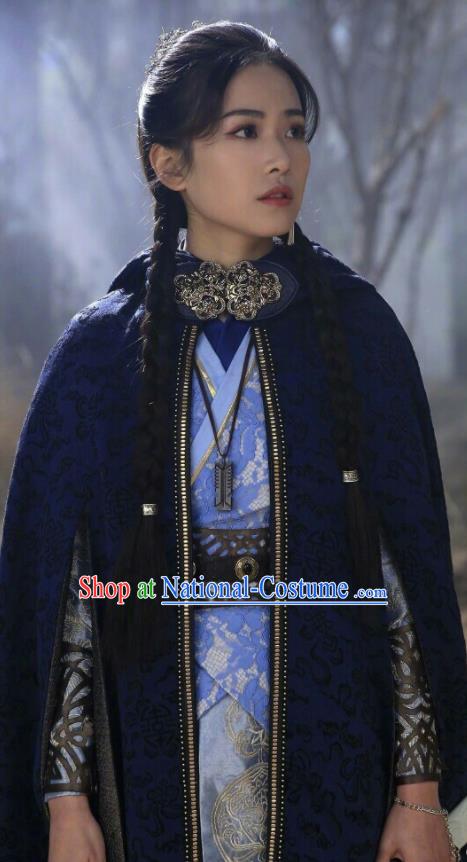 Chinese Drama Fights Break Sphere Ancient Nobility Lady Swordsman Nalan Yanran Hanfu Dress for Women