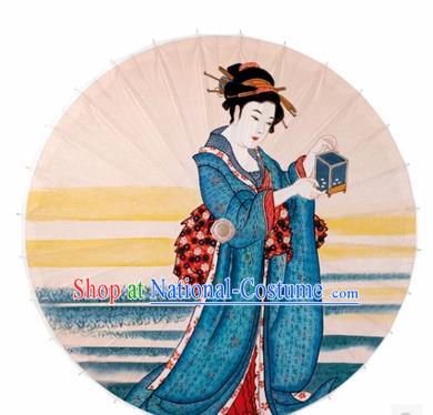 Japanese Handmade Printing Kimono Geisha Oil Paper Umbrella Traditional Dance Umbrellas